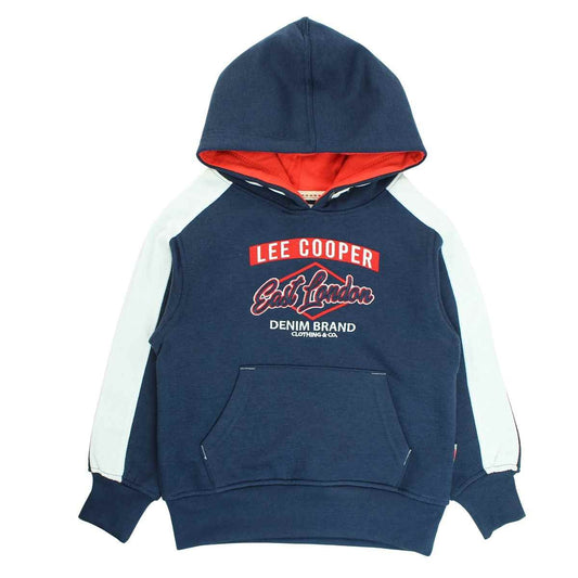 Sweat Lee Cooper - 4A Garçon - Enfant - Marine - 80 % Polyester - 20 % Coton - TrendyFlair
