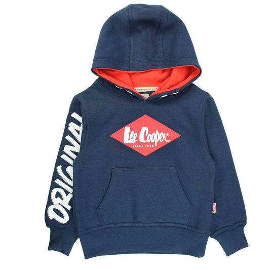 Sweat Lee Cooper - 6A Garçon - Enfant - Bleu - 60 % Coton - 40 % Polyester 300 gsm - TrendyFlair
