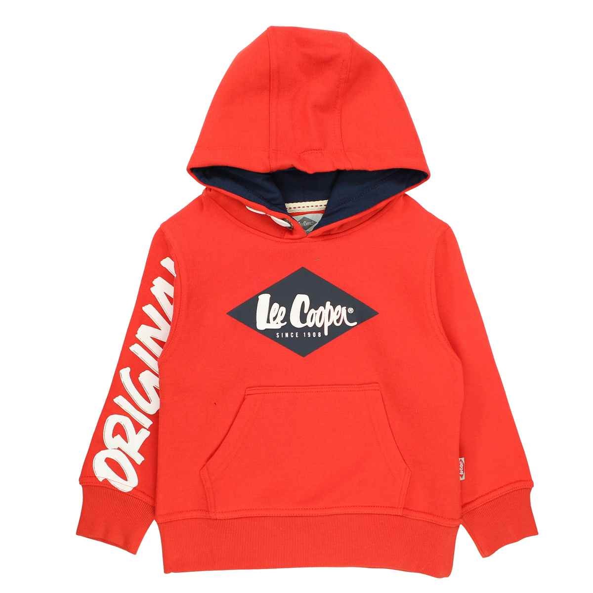 Sweat Lee Cooper - 6A Garçon - Enfant - Rouge - 60 % Coton - 40 % Polyester 300 gsm - TrendyFlair