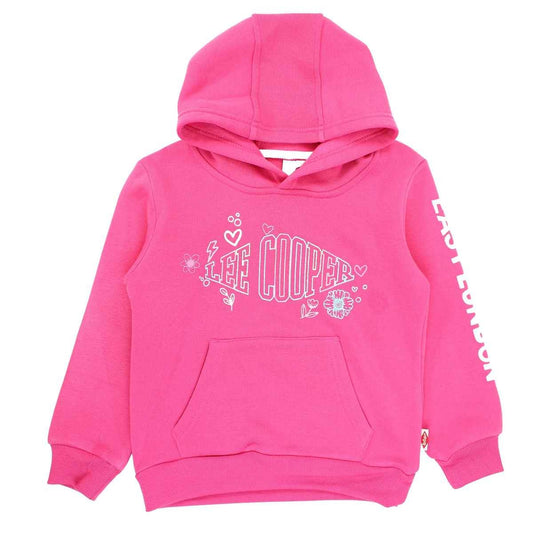 Sweat capuche Lee Cooper - 12A Fille - Enfant - Fushia - 100 % Polyester - TrendyFlair