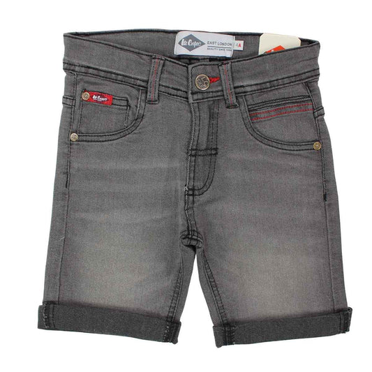 Bermuda Lee Cooper - 4A Garçon - Enfant - Gris - 70% Coton, 18% Polyester, 10% viscose et 2% Élasthanne - TrendyFlair