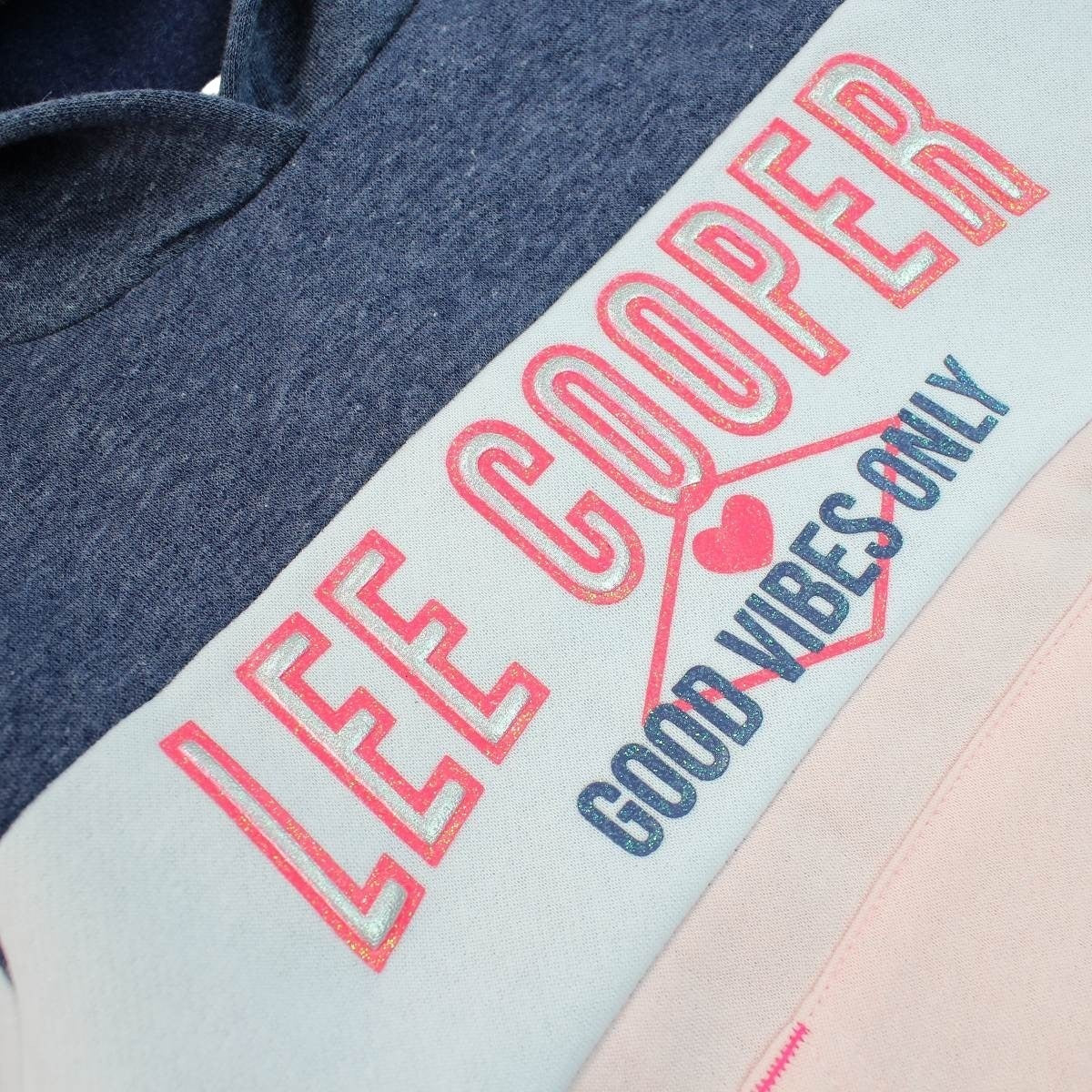 Sweat à capuche Lee Cooper - 4A Fille - Enfant - Marine - 80 % Polyester - 20 % Coton - TrendyFlair