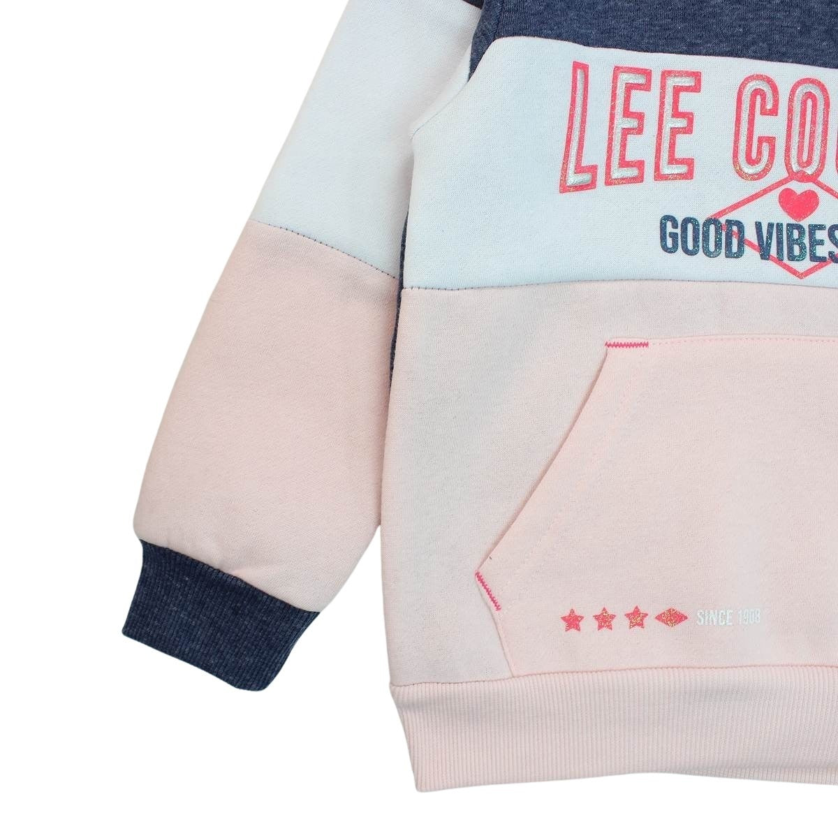 Sweat à capuche Lee Cooper - 4A Fille - Enfant - Marine - 80 % Polyester - 20 % Coton - TrendyFlair