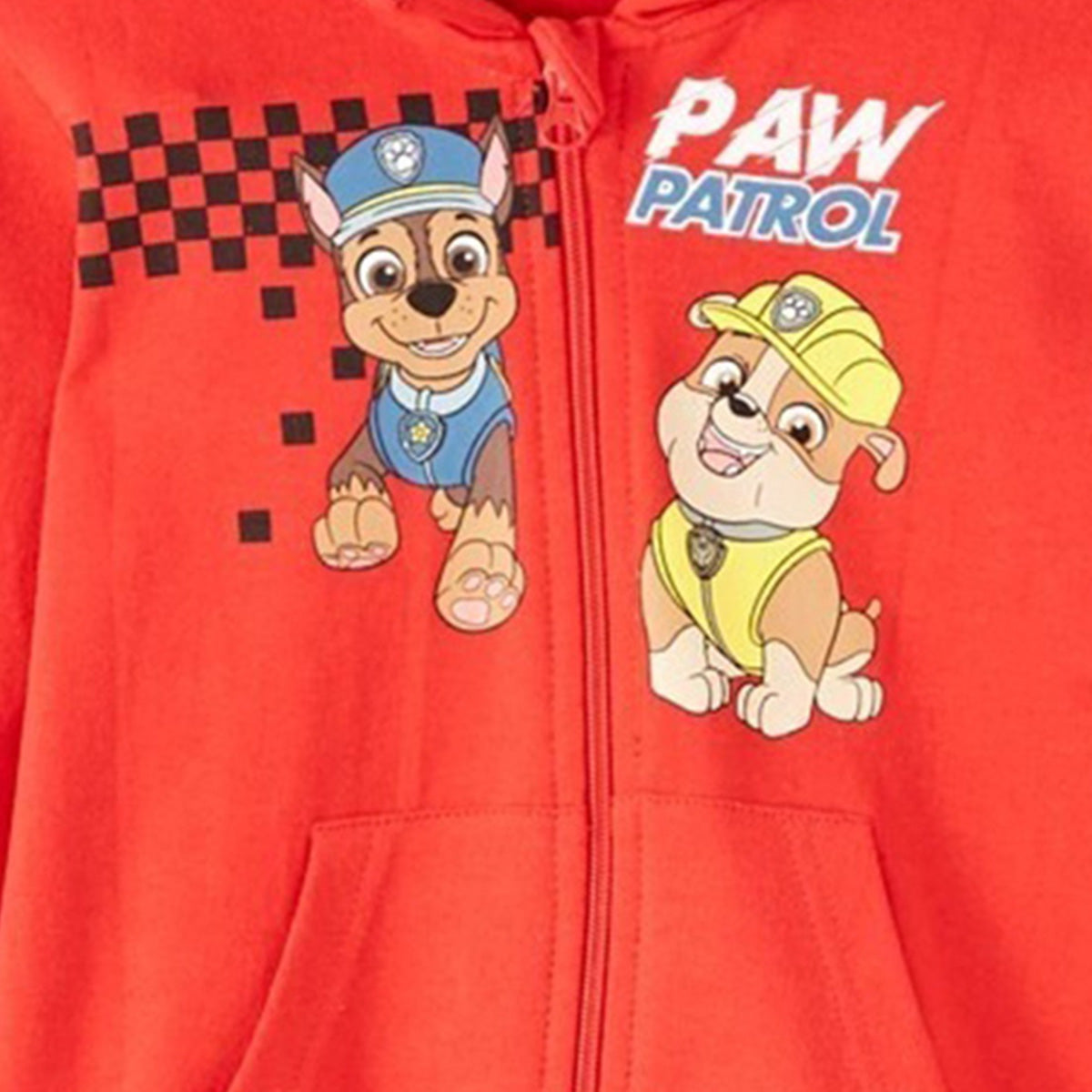 Sweat Paw Patrol - 3A Garçon - Enfant - Rouge - 100% Coton, FRENCH TERRY, 260GSM RIB 2*2, 95% Coton, 5%Élasthanne - TrendyFlair