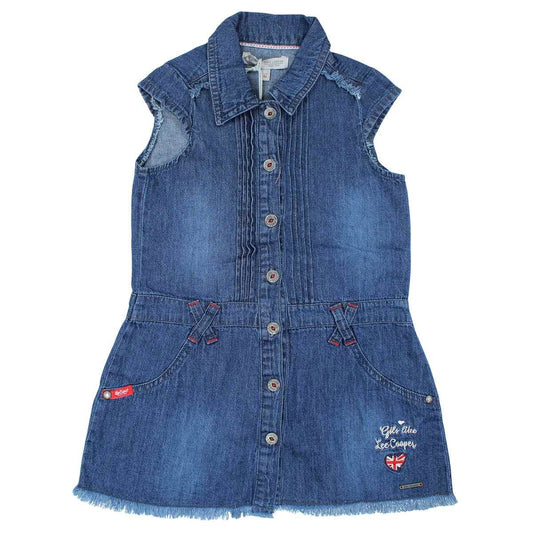 Robe Lee Cooper - 6A Fille - Enfant - Bleu - 100% Coton - TrendyFlair