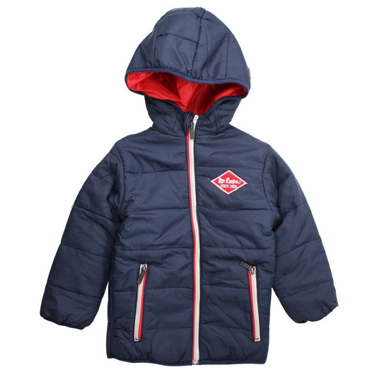 Parka à capuche Lee Cooper - 4A Garçon - Enfant - Marine - 100% NYLON - TrendyFlair