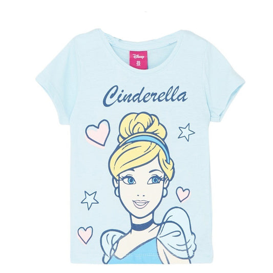 T-Shirt Princesse - 3A Fille - Enfant - Bleu - 100% Coton, 160 GSM SJ - TrendyFlair