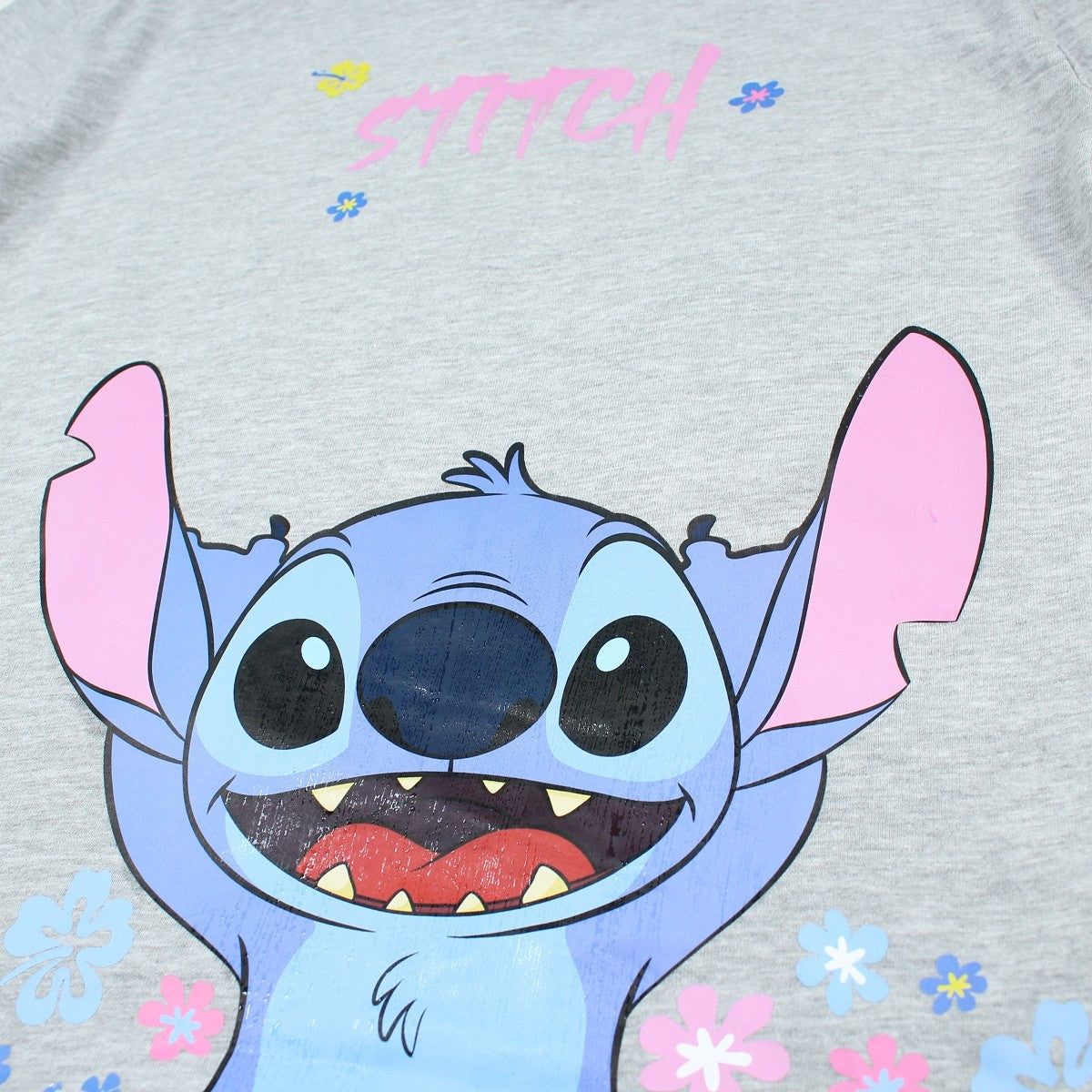 T-Shirt Lilo et Stitch - 2A Fille - Enfant - Gris - 88% Coton, 12% Polyester - TrendyFlair