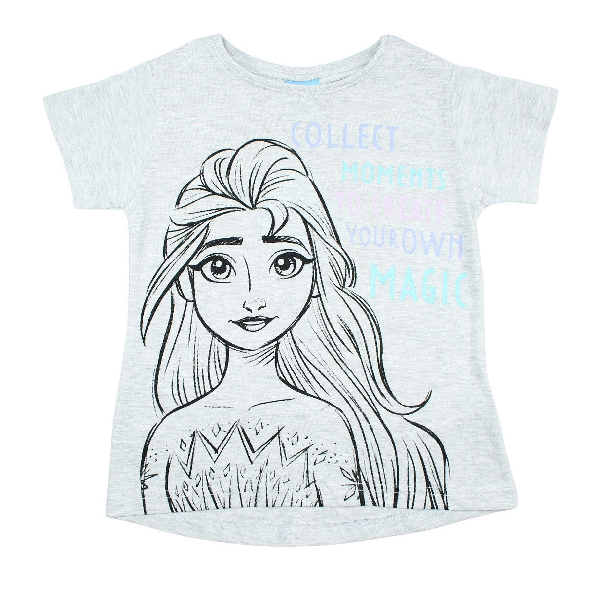 T-Shirt La Reine des Neiges - 5A Garçon - Enfant - Gris - 100% Coton - TrendyFlair