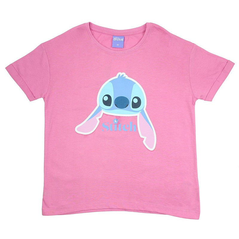 T-Shirt Lilo et Stitch - 5A Fille - Enfant - Rose - 100% Coton - 160 GSM - TrendyFlair