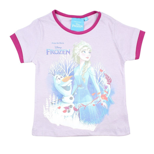 T-Shirt La Reine des neiges - 5A Fille - Enfant - Violet - 100% Coton - 160 GSM - TrendyFlair