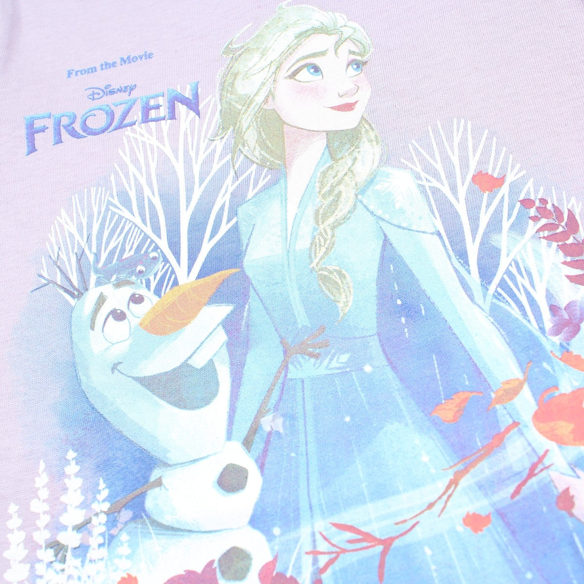T-Shirt La Reine des neiges - 5A Fille - Enfant - Violet - 100% Coton - 160 GSM - TrendyFlair