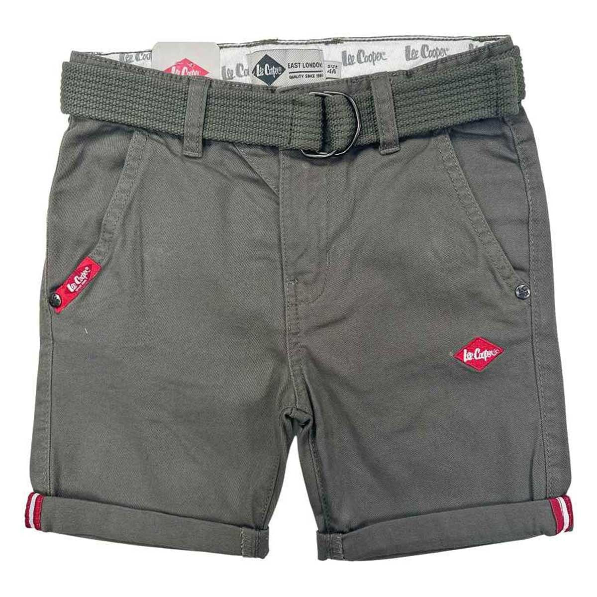 Bermuda Lee Cooper - 4A Garçon - Enfant - Kaki - 100 % Coton - TrendyFlair
