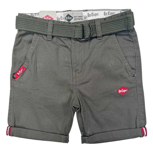 Bermuda Lee Cooper - 4A Garçon - Enfant - Kaki - 100 % Coton - TrendyFlair