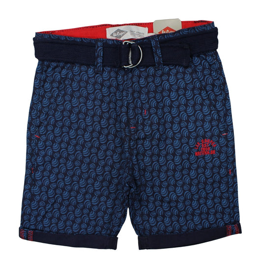 Bermuda Lee Cooper - 6A Garçon - Enfant - Marine - 100% Coton Twill - TrendyFlair
