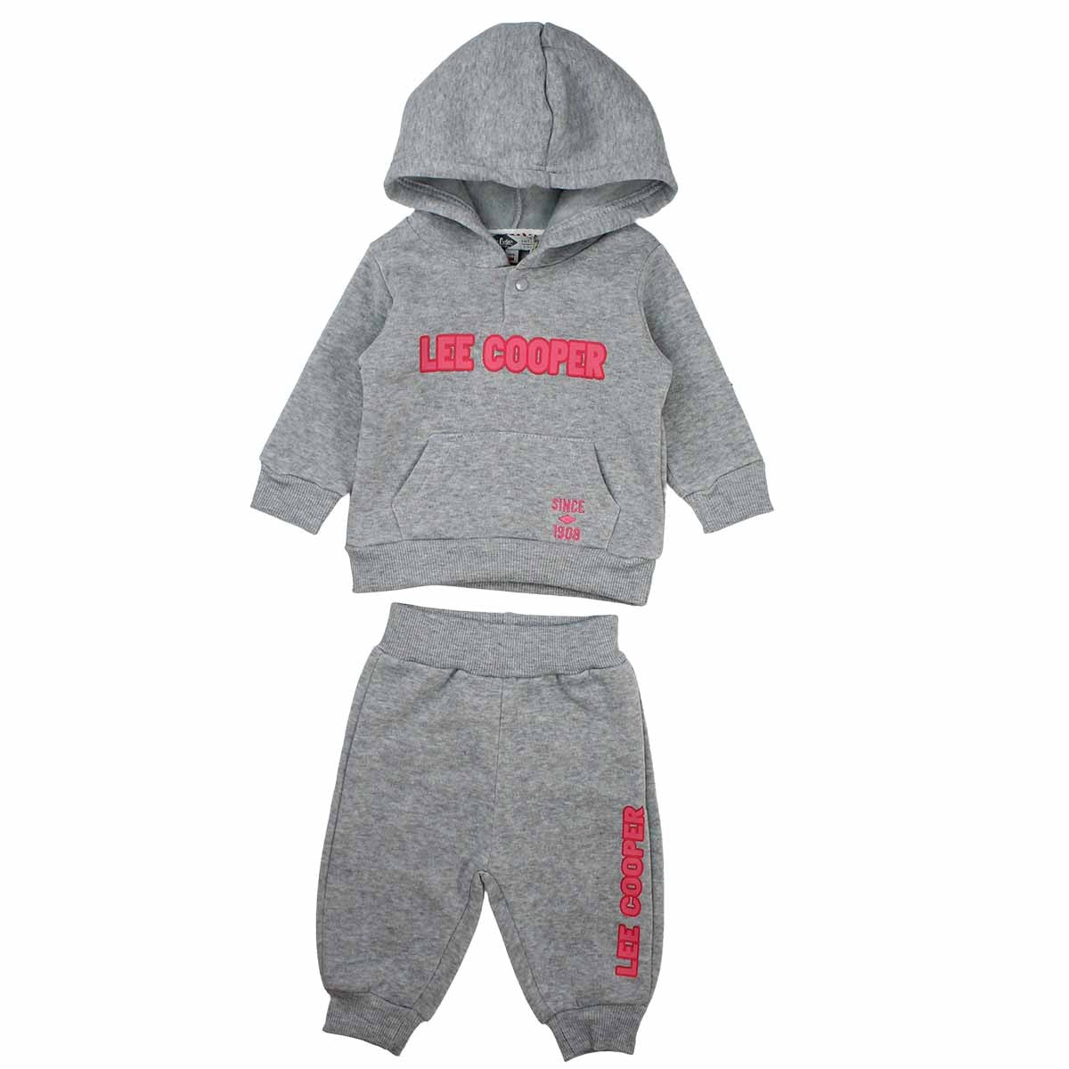 Ensemble bebe fille Lee Cooper - 6M Bébé Fille - Enfant - Gris - 100% Polyester - TrendyFlair