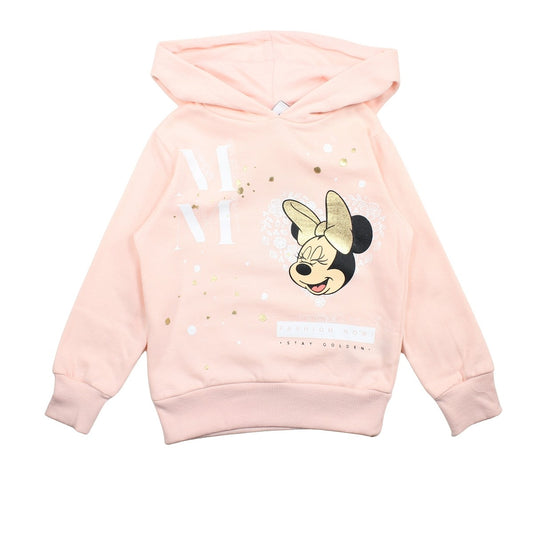 Sweat à capuche fille Minnie - 4A Fille - Enfant - Rose - 80% Coton, 20% Polyester - TrendyFlair