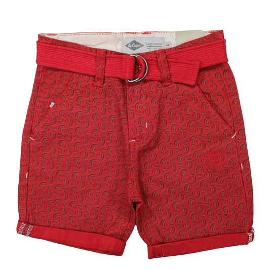 Bermuda Lee Cooper - 6A Garçon - Enfant - Rouge - 100% Coton Twill - TrendyFlair