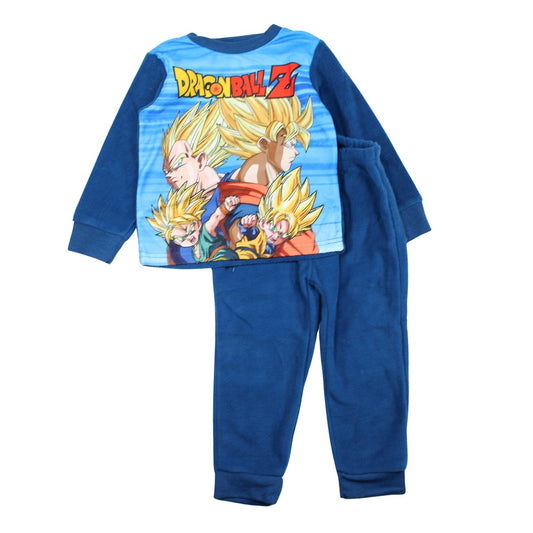 Pyjama polaire Dragon Ball Z - 3A Garçon - Enfant - Marine - 100% Polyester - TrendyFlair