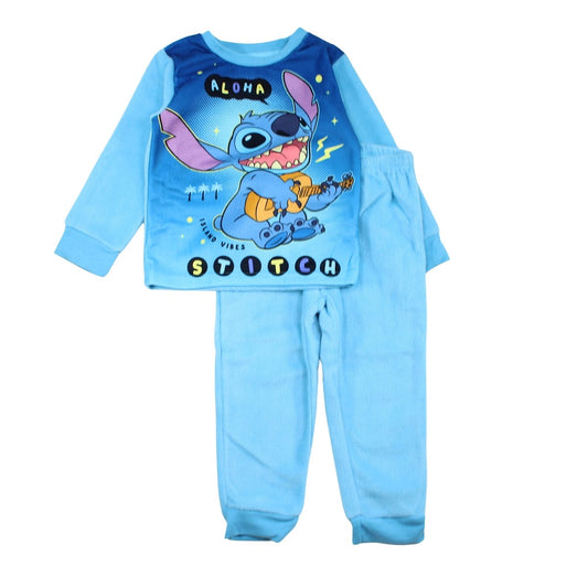 Pyjama polaire Lilo & Stitch - 3A Garçon - Enfant - Bleu - 100% Polyester - TrendyFlair