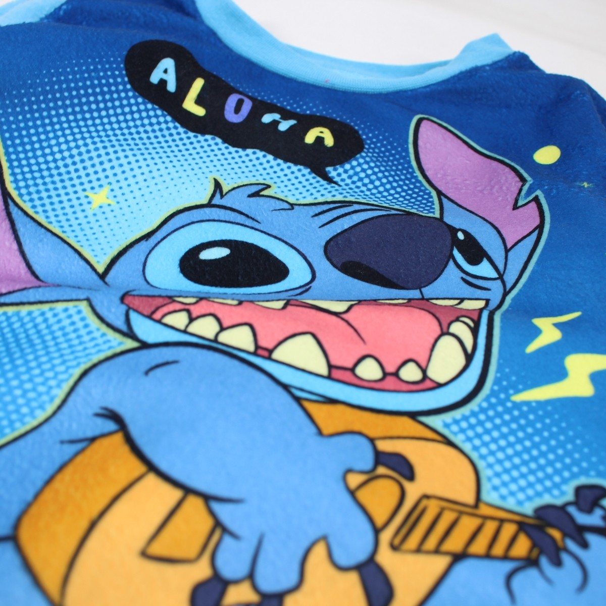 Pyjama polaire Lilo & Stitch - 3A Garçon - Enfant - Bleu - 100% Polyester - TrendyFlair