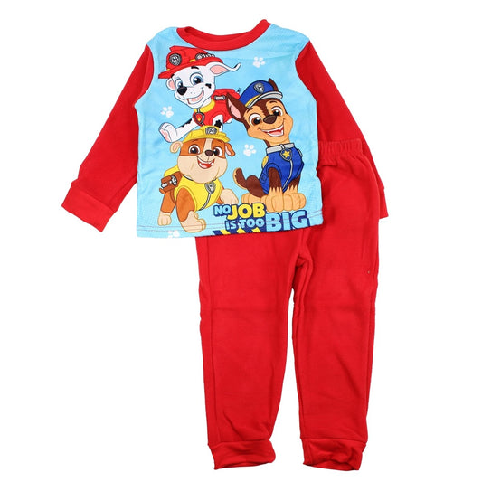 Pyjama polaire Paw Patrol - 3A Garçon - Enfant - Rouge - 100% Polyester - TrendyFlair