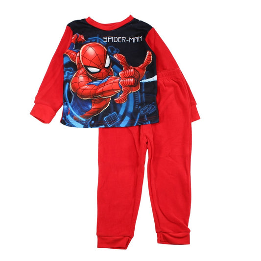 Pyjama polaire Spiderman - 3A Garçon - Enfant - Rouge - 100% Polyester - TrendyFlair