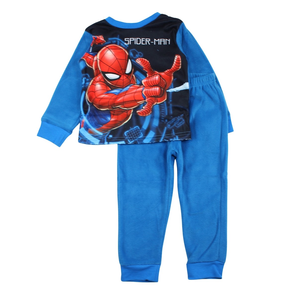 Pyjama polaire Spiderman - 3A Garçon - Enfant - Bleu - 100% Polyester - TrendyFlair