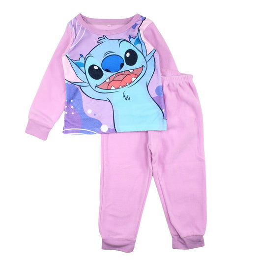 Pyjama polaire Lilo & Stitch - 3A Fille - Enfant - Mauve - 100% Polyester - TrendyFlair