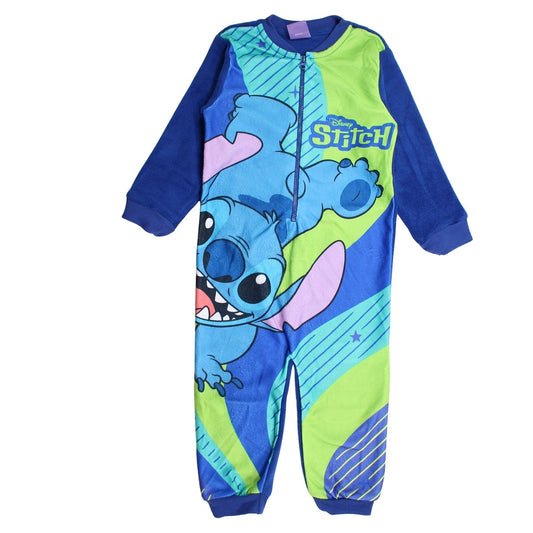 Combinaison polaire Lilo & Stitch - 3A Garçon - Enfant - Marine - 100% Polyester - TrendyFlair