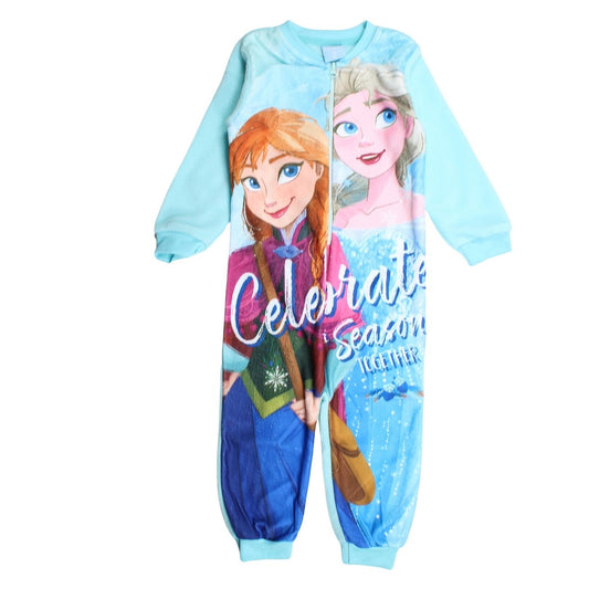 Combinaison polaire La Reine des Neiges - 3A Fille - Enfant - Bleu - 100% Polyester - TrendyFlair