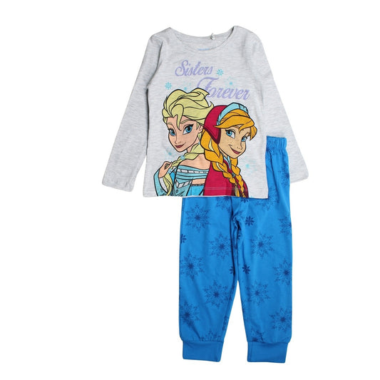 Pyjama fille La Reine des Neiges - 4A Fille - Enfant - Bleu - 100% Coton - TrendyFlair