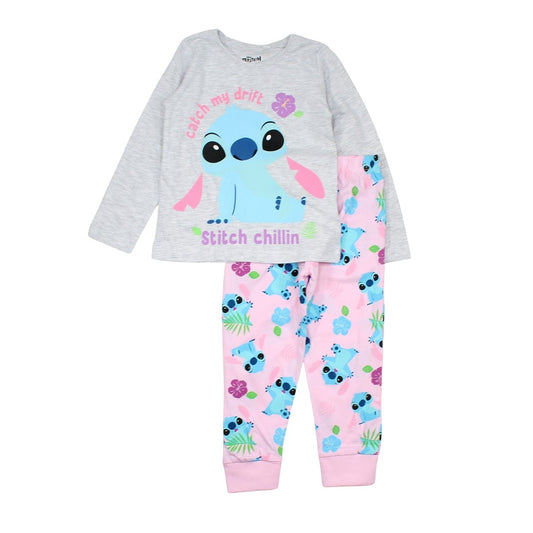Pyjama fille Lilo & Stitch - 4A Fille - Enfant - Rose - 100% Coton - TrendyFlair