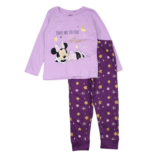 Pyjama fille Minnie - 4A Fille - Enfant - Violet - 100% Coton - TrendyFlair