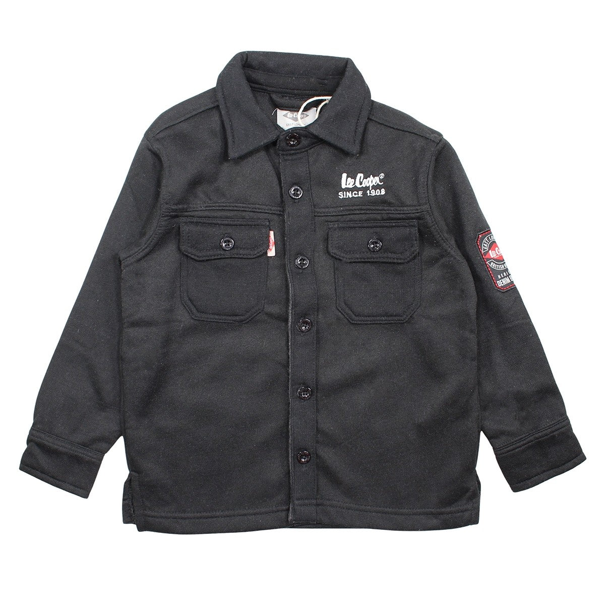 Chemise polaire garçon Lee Cooper - 4A Garçon - Enfant - Noir - 90% Coton, 10% VISCOSE - TrendyFlair