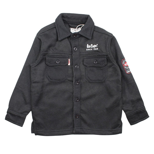 Chemise polaire garçon Lee Cooper - 4A Garçon - Enfant - Noir - 90% Coton, 10% VISCOSE - TrendyFlair
