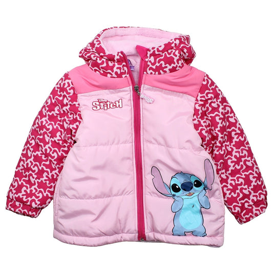 Parka capuche fille Lilo Stitch - 3A Fille - Enfant - Rose - 100% Polyester - TrendyFlair