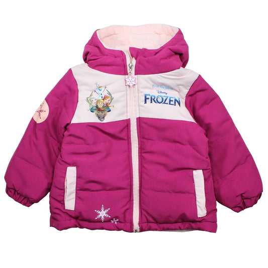 Parka Fille La Reine des Neiges - 3A Fille - Enfant - Fushia - 100% Polyester - TrendyFlair
