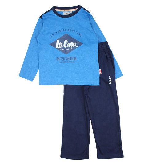 Pyjama garçon Lee Cooper - 8A Fille - Enfant - Bleu - 95% Coton, 5% VISCOSE - TrendyFlair