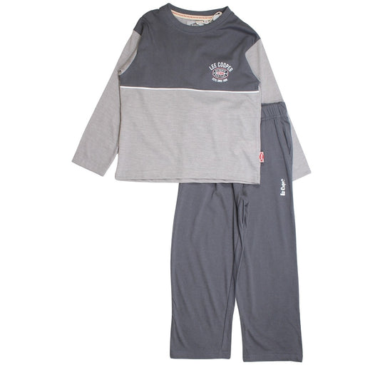 Pyjama garçon Lee Cooper - 8A Fille - Enfant - Gris - Haut : 65% Polyester, 35% Coton BAS : 100% Coton - TrendyFlair