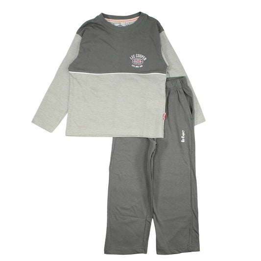 Pyjama garçon Lee Cooper - 8A Fille - Enfant - Vert - Haut : 65% Polyester, 35% Coton BAS : 100% Coton - TrendyFlair