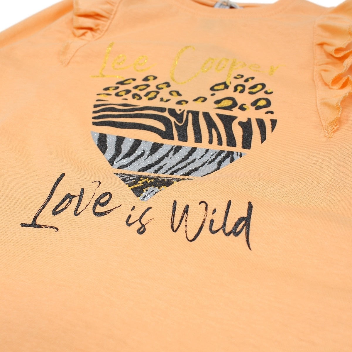 Pyjama fille Lee Cooper - 8A Fille - Enfant - Orange - 100% Coton - TrendyFlair