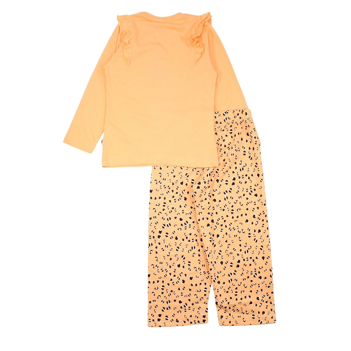 Pyjama fille Lee Cooper - 8A Fille - Enfant - Orange - 100% Coton - TrendyFlair