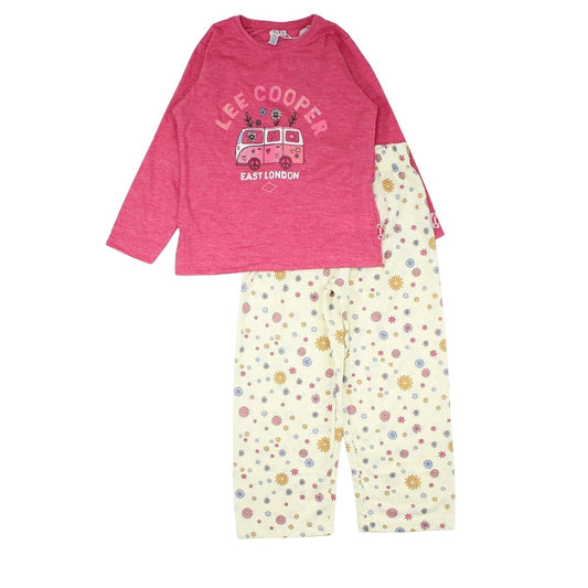 Pyjama fille Lee Cooper - 8A Fille - Enfant - Fushia - 65% Polyester, 35% Coton - TrendyFlair