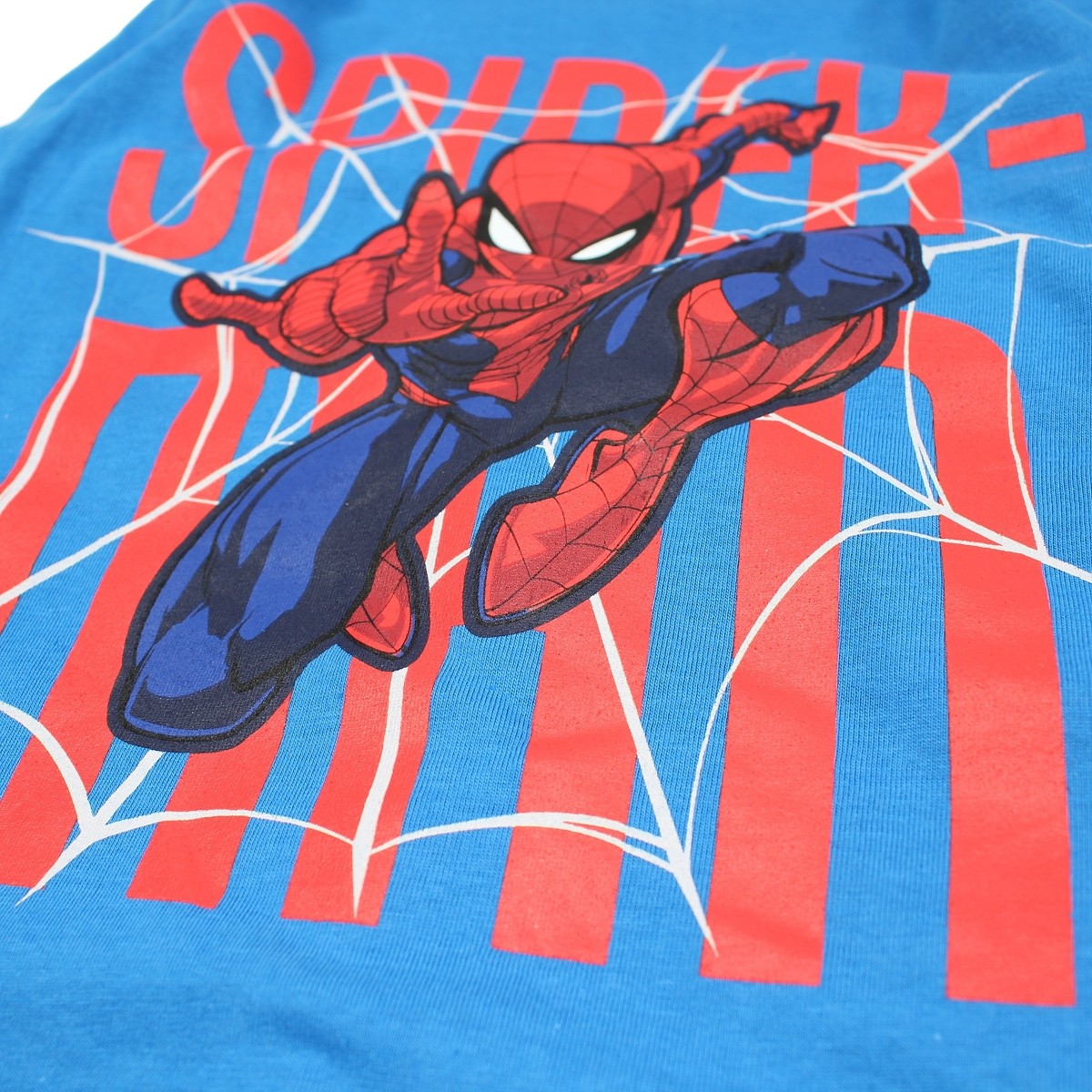 Pyjama garçon Spiderman - 8A Garçon - Enfant - Bleu - 80% Coton, 20% Polyester - TrendyFlair
