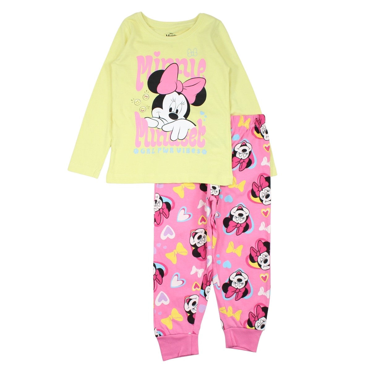 Pyjama fille Minnie - 8A Fille - Enfant - Jaune - 100% Coton - TrendyFlair