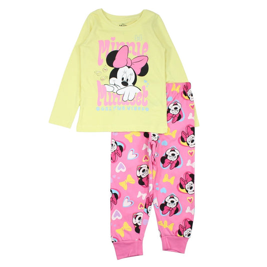 Pyjama fille Minnie - 8A Fille - Enfant - Jaune - 100% Coton - TrendyFlair