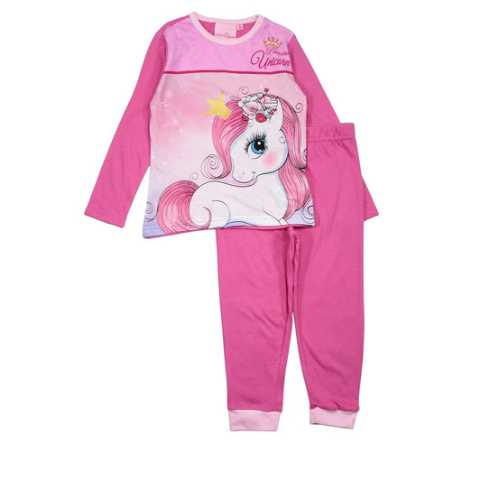 Pyjama coton Fille Unicorn - 3A Fille - Enfant - Rose  - 100% Coton - TrendyFlair