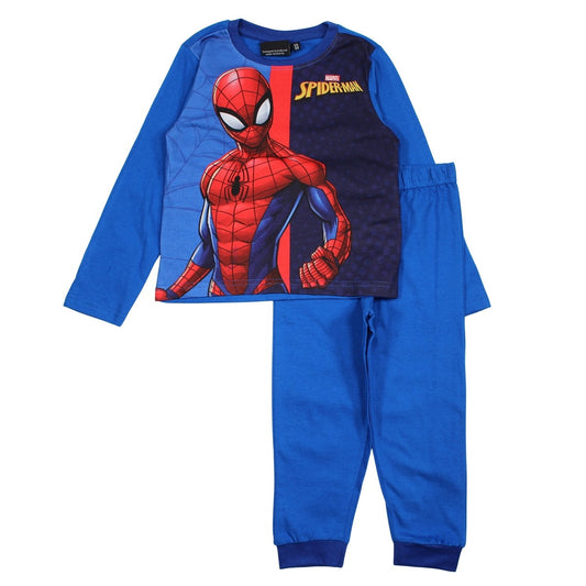 Pyjama coton Garçon Spiderman - 3A Garçon - Enfant - Bleu - 100% Coton - TrendyFlair