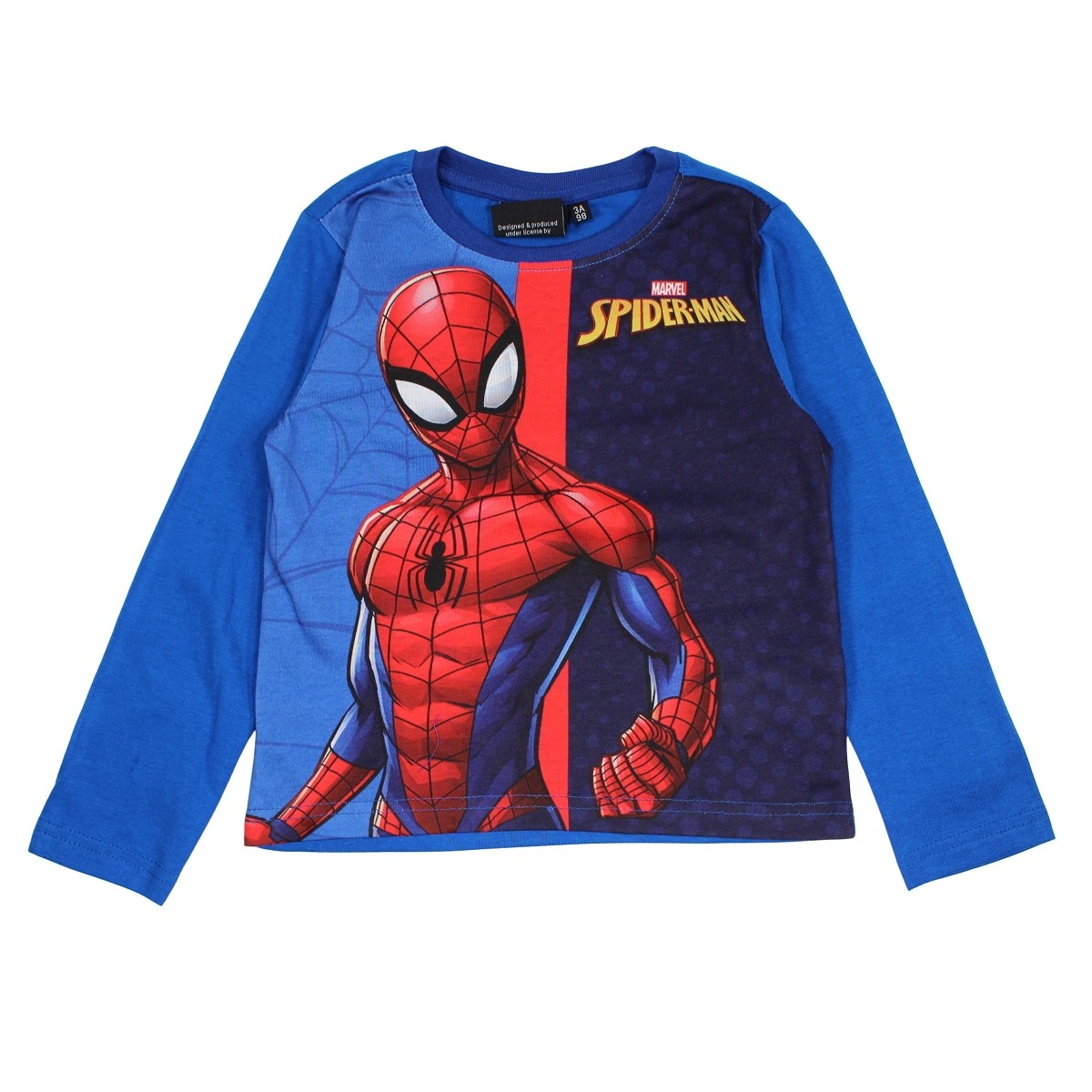 Pyjama coton Garçon Spiderman - 3A Garçon - Enfant - Bleu - 100% Coton - TrendyFlair